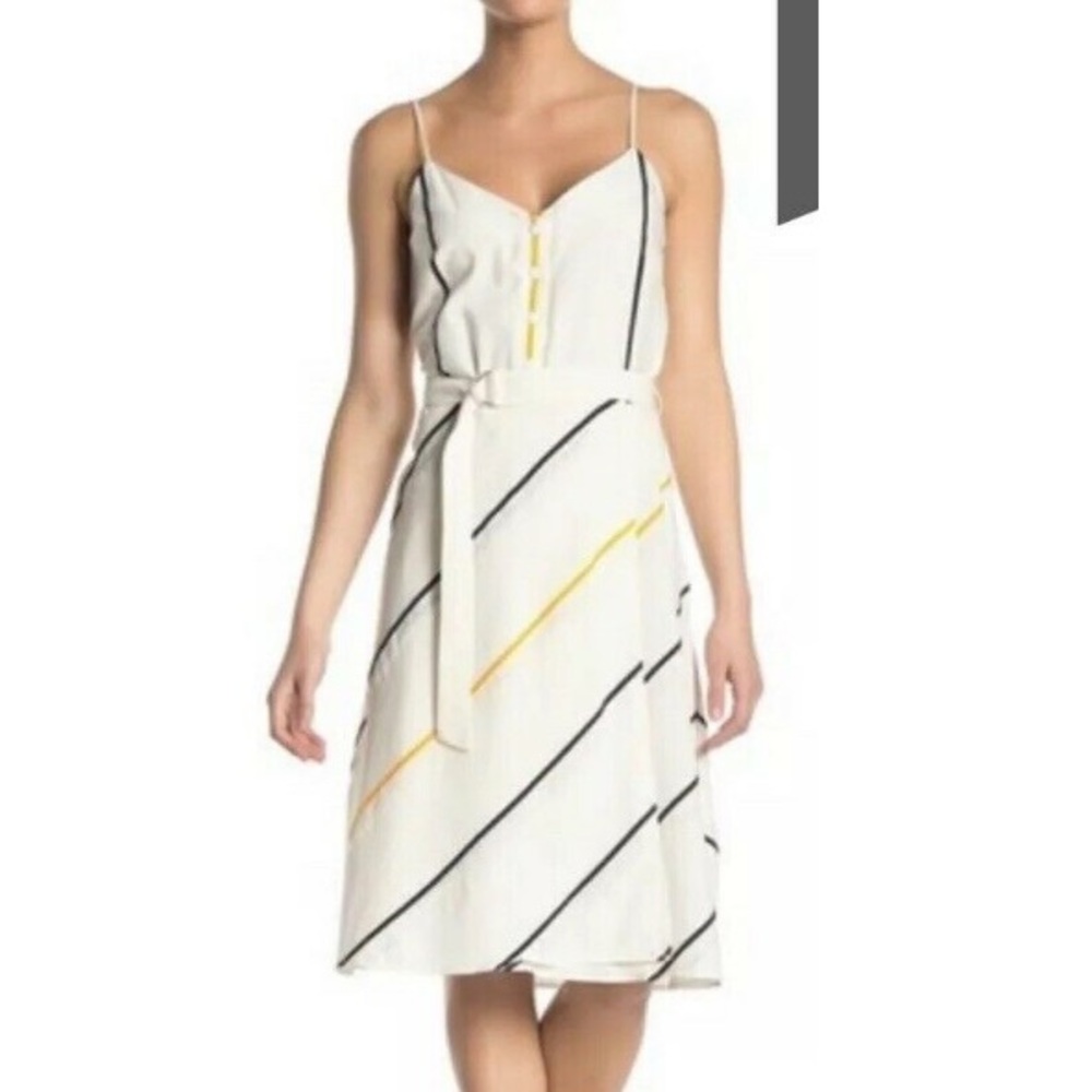 Rag&Bone Doris Sleeveless Belted A-Line Dress